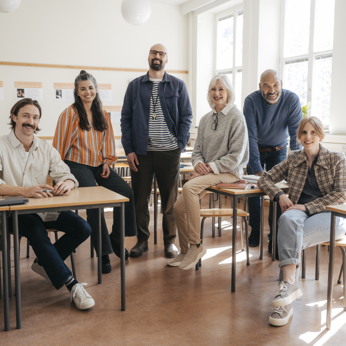 Gymnasieskola - gruppbild