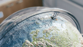Detalj av jordglob - Europa.